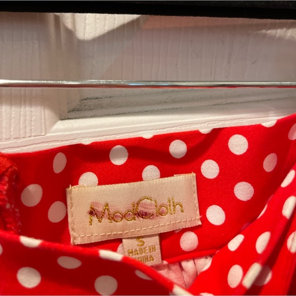 ModCloth Red Polka Dot Skirt - Picture 4 of 8
